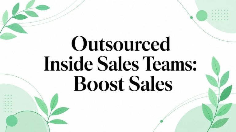 Team of sales professionals working together for outsourced inside sales.